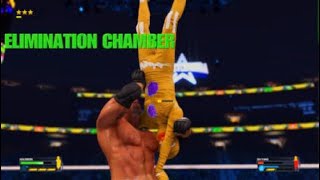 WWE 2K23 ELIMINATION CHAMBER GOLDBERG SPEAR DH YUNG OUT OF NOWHERE [upl. by Joela]