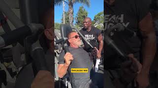 Arnold Schwarzenegger Workout With Ronnie Coleman at age 76 [upl. by Fesuoy]