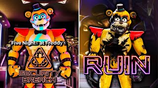 FNAF Security Breach  RUIN DLC  ALL ENDINGS  Full Game Walkthrough  No Commentary [upl. by Lua930]