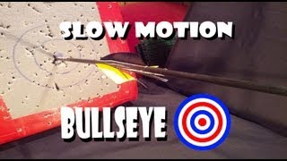 Make it Real Robin Hood Arrow Splitting in Slow Motion [upl. by Enelaehs560]