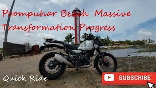 Chola Dynasty Harbour quotPoompuhar Beachquot  Quick Ride massive development progress [upl. by Asin]