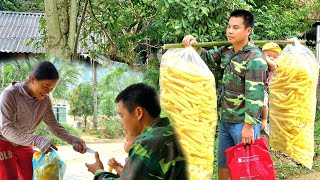 Process of making popcorn Go to the market to sell  Cooking nutritious porrdge for your baby [upl. by Holli]