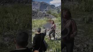 reddeadredemption Brutal kills NPC in RDR2 [upl. by Euqinomahs]