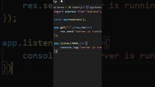 Part 2 Realtime creation of a server using Express Js Please Do like Share amp Subscribeampon notify [upl. by Bushore874]