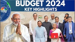 Union Budget 2024 Highlights Key Announcements by Nirmala Sitharaman  Parliament Budget Session [upl. by Rosner]