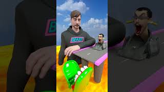 OHIO MrBeast  Baby TV amp Skibidi Man Jumping over Open Bridge into a Gigantic Toilet shorts [upl. by Boelter]