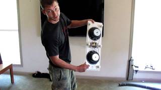 How To Install Flush Mount Wall Speakers 1  Home Theater Ken Eppinette Elite Renovations LLC [upl. by Annahtur]