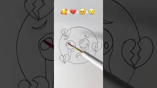 Heart break 💔  Emojis Satisfying Creative Art creative satisfying [upl. by Ardena]