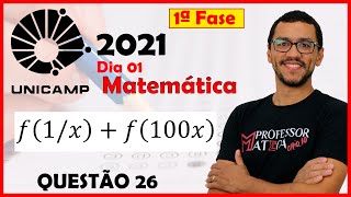 UNICAMP 2021  Gabarito Matemática  Dia 1  Questão 26  Função Logarítmica [upl. by Sang]