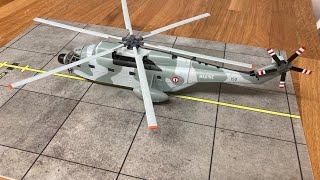 Le helicopter Grande 172 diecast Super Frelon Hornet IXO Altaya Before repaint [upl. by Tristam]