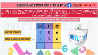 Subtraction of 3 digit Numbers  Word Problems  Merryland Academy Digital Classroom [upl. by Annyahs785]