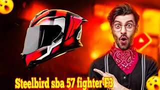 Steelbird SBA  57 Fighter F3 Helmet 🔥  Official vedio TheBreakupRider viralvideo steelbird [upl. by Megdal]