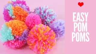 How to Make Pom Poms  Cardboard and Plastic Maker [upl. by Morgana]