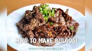 How to make Bulgogi Korean BBQ Beef [upl. by Iolanthe368]