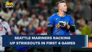 Mariners striking out more to begin 2024 season depsite offseason focus [upl. by Ynaffad]