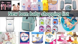 New born baby shopping list  Things to buy for newborn baby  new born essentials list to buy [upl. by Wojcik]