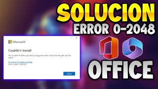 como solucionar el error 02048 al instalar office [upl. by Marras]