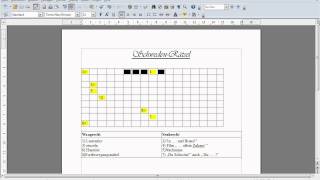 TuT 1 Kreuzworträtsel erstellen [upl. by Enirrok]