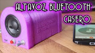 Pr016 Altavoz bluetooth portable casero [upl. by Bonns]