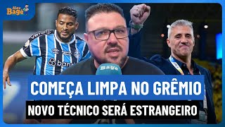 🇪🇪⚫️⚽️🔵 Grêmio começa processo de “limpeza” no elenco comissão técnica Novo treinador vem de fora [upl. by Chere]