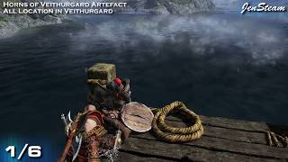 God of War All Artifacts in Veithurgard Region Horns of Veithurgard [upl. by Sotos]