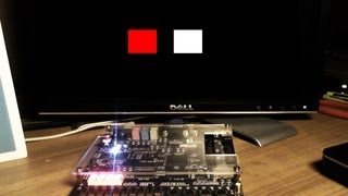 FPGA Tutorial 4 VGA in VHDL on Altera DE1 Board [upl. by Ynohtnael]