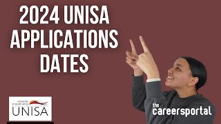 2024 Unisa Applications Dates Have Been Released  Careers Portal [upl. by Adrahc]