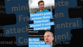 Denmark’s Prime Minister Mette Frederiksen attacked in central Copenhagen news denmark worldnews [upl. by Carita778]