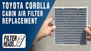 How to Replace Cabin Air Filter 2019 Toyota Corolla  AQ1262C [upl. by Palmer]