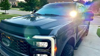 Installing Morimoto HXB ditch lights on the F250 How to wire to upfitter switches [upl. by Inotna]