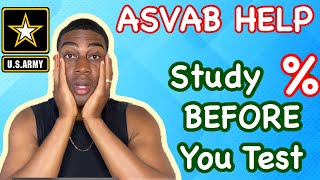 2024 How to Pass ASVAB in ONE week  Studying for the ASVAB PERCENTAGES  HOW TO STUDY FOR ASVAB [upl. by Enniroc197]