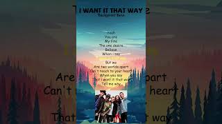 Backstreet Boys  I Want It That Way Lyrics shorts [upl. by Lole]