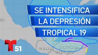 Se forma la depresión tropical 19 [upl. by Aihsatan]