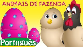 Animais De Fazenda Nenéns Learn Farm Animals  Ovos de Surpresa Brinquedos  ChuChu TV [upl. by Buckingham]