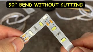 How to Bend LED Strip at 90° 3 Unique Ways ANYONE Can Do [upl. by Orgel]