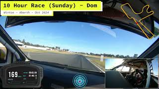 Winton Race Abarth Dom Sunday Oct 2024 [upl. by Esahc]