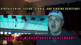 Wicked Cynthia Erivo Flying Stunts and Singing Featurette Reaction Day 65 Wicked Calendar [upl. by Osicnarf]