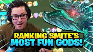 SMITE MOST FUN GODS TIER LIST [upl. by Nelav]