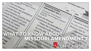 What to know about Amendment 7 on Missouris ballot [upl. by Annekim277]