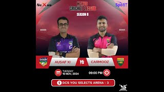 AUSAF XI CC vs CARMOOZ  AKOYA  CC  DCS YOUSELECTS ARENA RAHMANIYAH [upl. by Nertie]