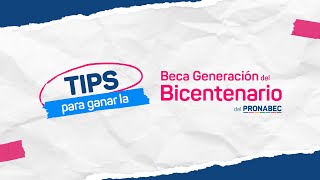 Tips para ganar Beca Generación del Bicentenario [upl. by Amitie]