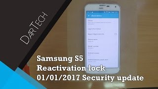 Samsung Galaxy S5 G901F reactivation Lock REMOVE 01012017 security patch  DarTech [upl. by Airdnola]