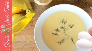 Avgolemono Soup  Easy Greek Avgolemono Soup Recipe [upl. by Angelica]