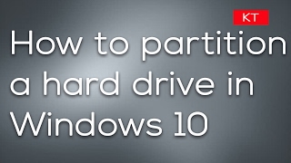 How to easily partition a hard drive in Windows 10 [upl. by Haggerty]