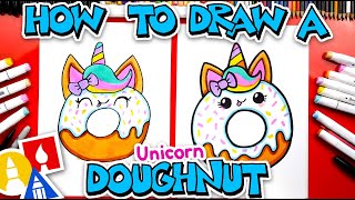 How To Draw A Cute Unicorn Doughnut [upl. by Joseito]