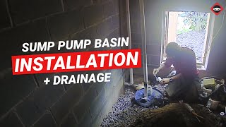 Crawl Space Ninja Sump Pump Basin Install [upl. by Crowe]