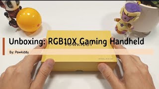 Unboxing Powkiddy RGB10X Gaming Handheld [upl. by Resiak]