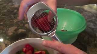 Norpro Slicer 5170 Egg Mushroom Strawberry Olive Review [upl. by Fogarty382]