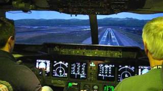 MD11 Cockpit Approach and Landing Anchorage [upl. by Heuser]