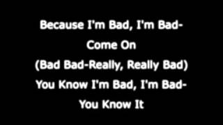 Michael Jackson  Bad  Lyrics [upl. by Nnylyak986]